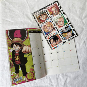 One Piece Holo Stickers & Calendar Notebook JP