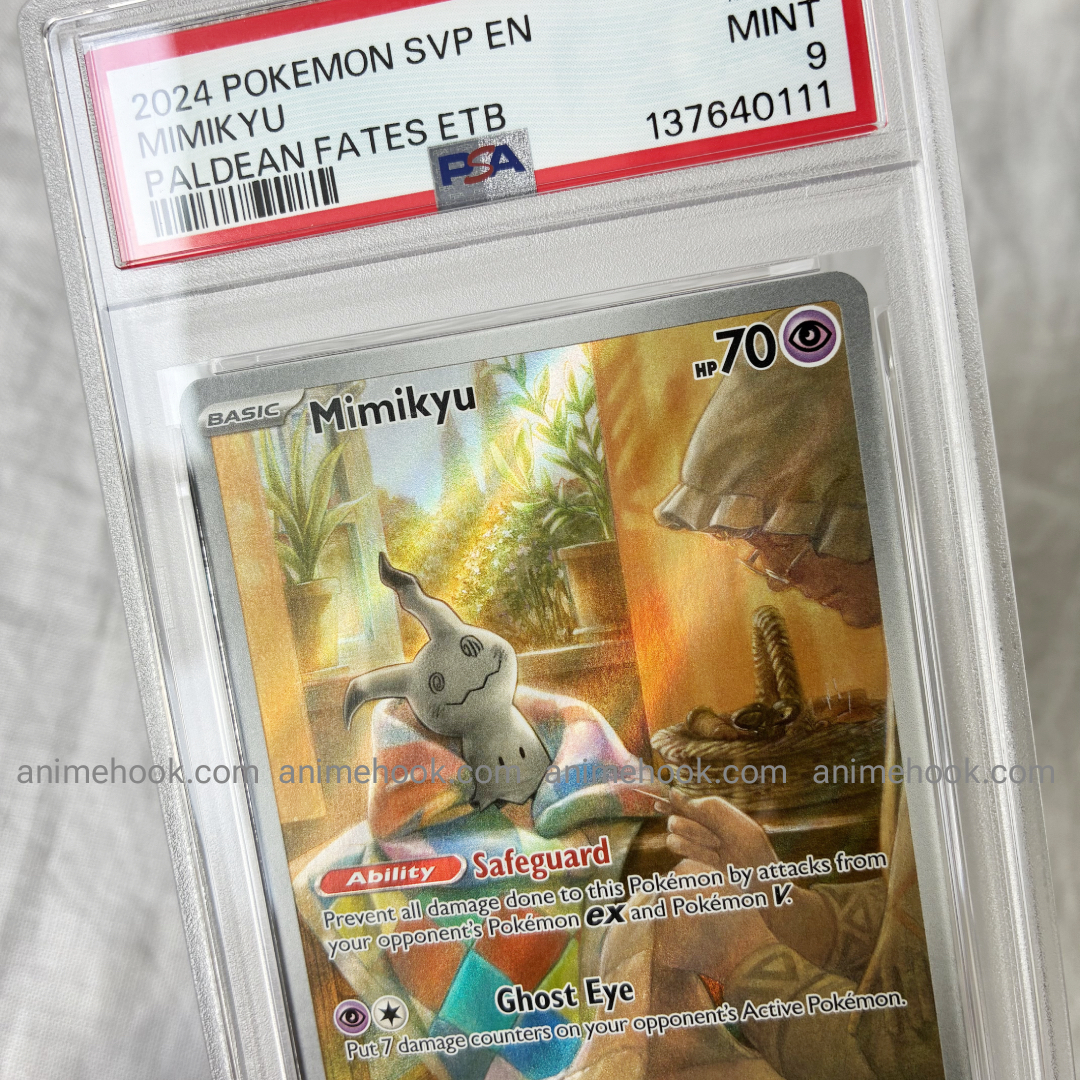 Pokemon TCG PSA9 Mimikyu Paldean Fates ETB Promo #075 2024 ENG - Image 4