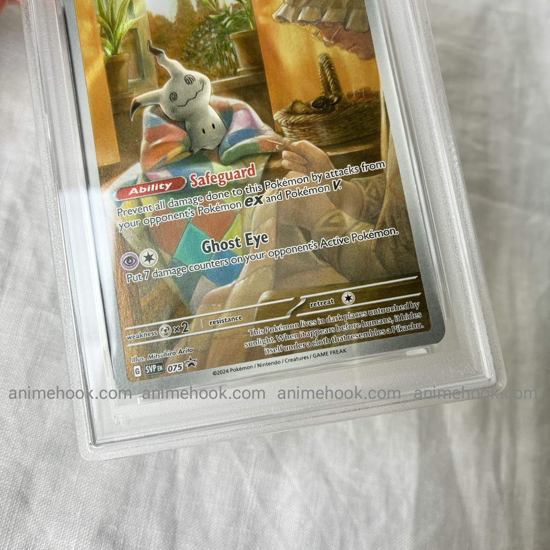 Pokemon TCG PSA9 Mimikyu Paldean Fates ETB Promo #075 2024 ENG - Image 6