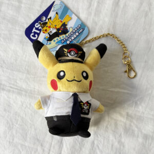 Pokemon Pikachu Pilot Plush Keychain