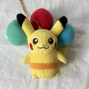 Pokemon Pikachu With Balloon Plush Keychain Japan